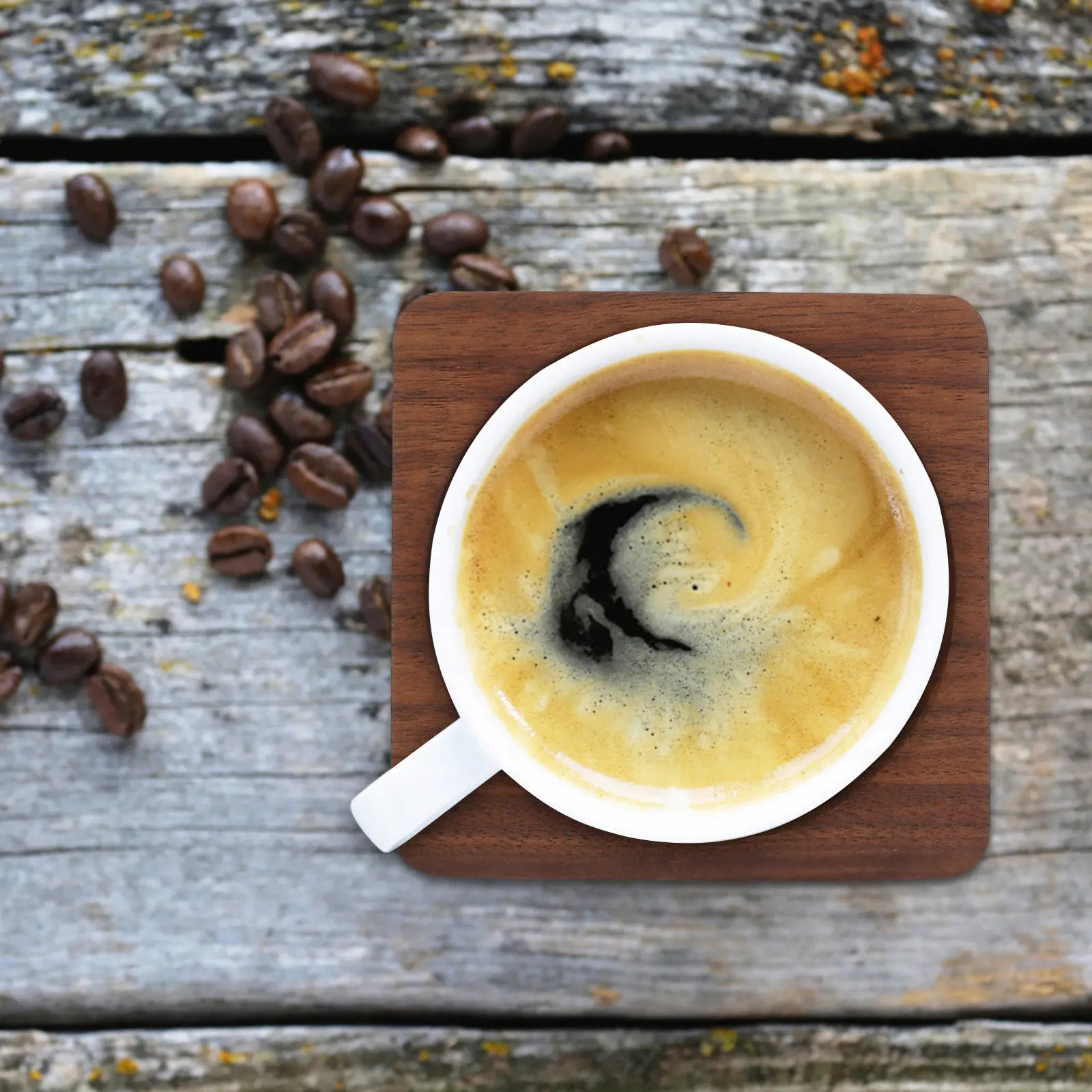 

Креативная деревянная подставка для чашек из натурального дерева, термостойкая, в простом стиле, для дома, ресторана, бара, для чайных чашек, подставка-салфетка