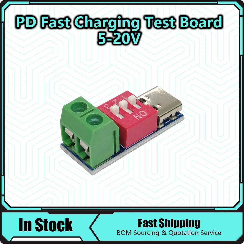 Type-C PD QC Trigger 5V~20V Dial Code Adjustment DC Voltage Power Module Dial Adjustment Voltage Fast Charging Decoy Module
