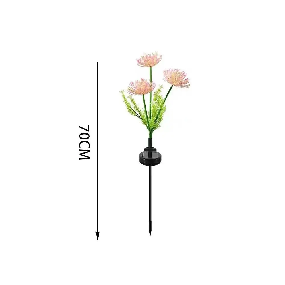 Waterproof Outdoor Courtyard Solar Light Flowers Ground Plug Solar Balcony Atmosphere Decorative Lights Micro Model Solar Lamp