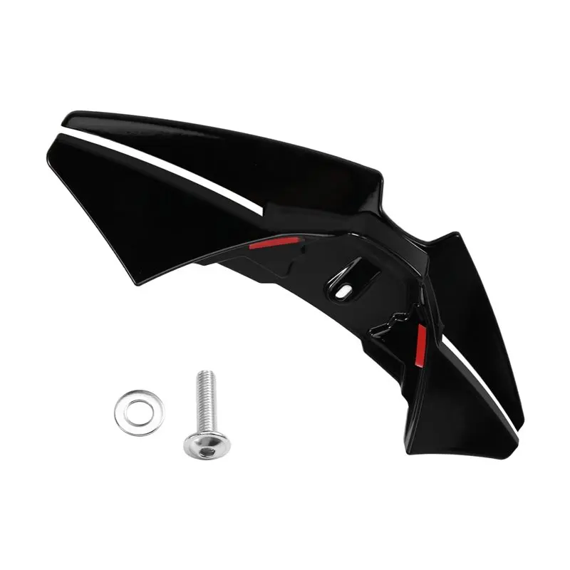 ABQB-Lower Lip Aerodynamic Fairing Winglets Front Downforce Spoiler Wind Wing For MT-07 MT07 2025+ Motorcycle