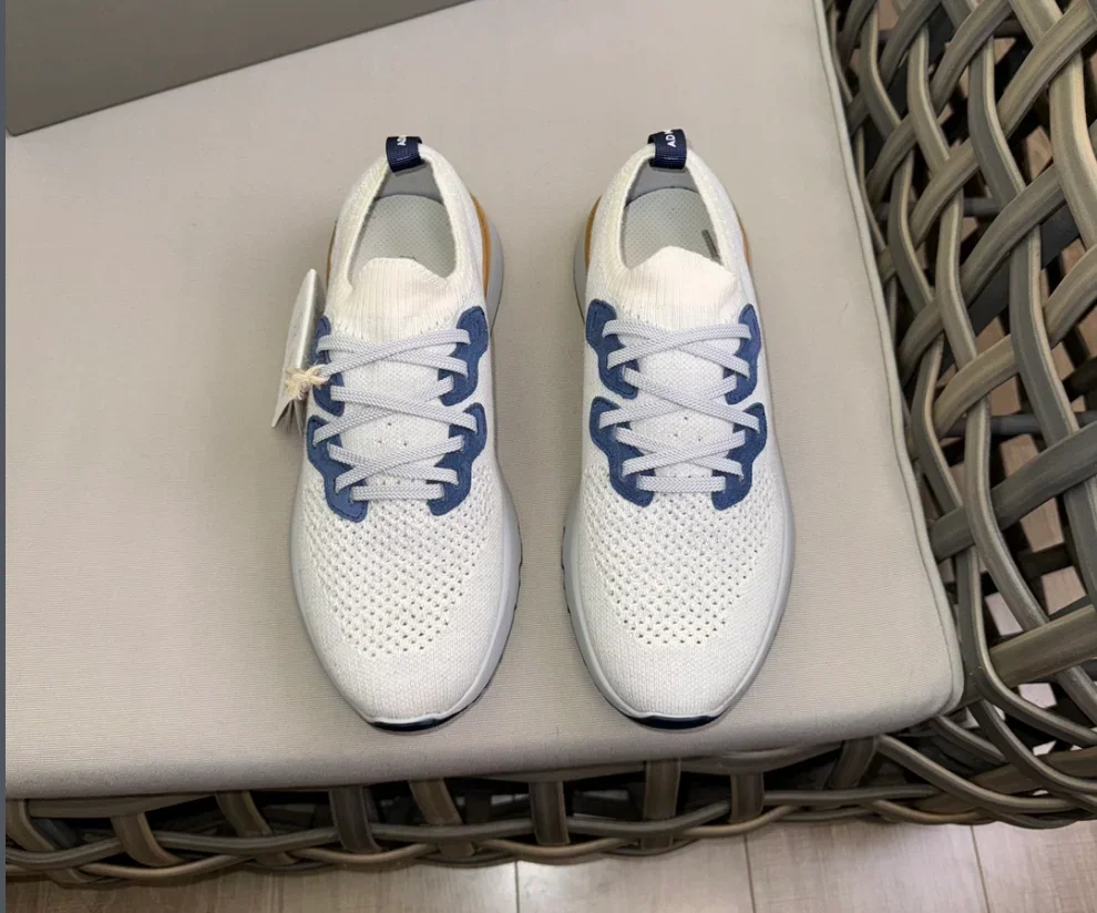 BILLIONAIRE SIJITONGDA Knitted Sports Shoes | Classic Style Of All Cotton Knitted Upper | Inner White Benzene Dyed Special Calf