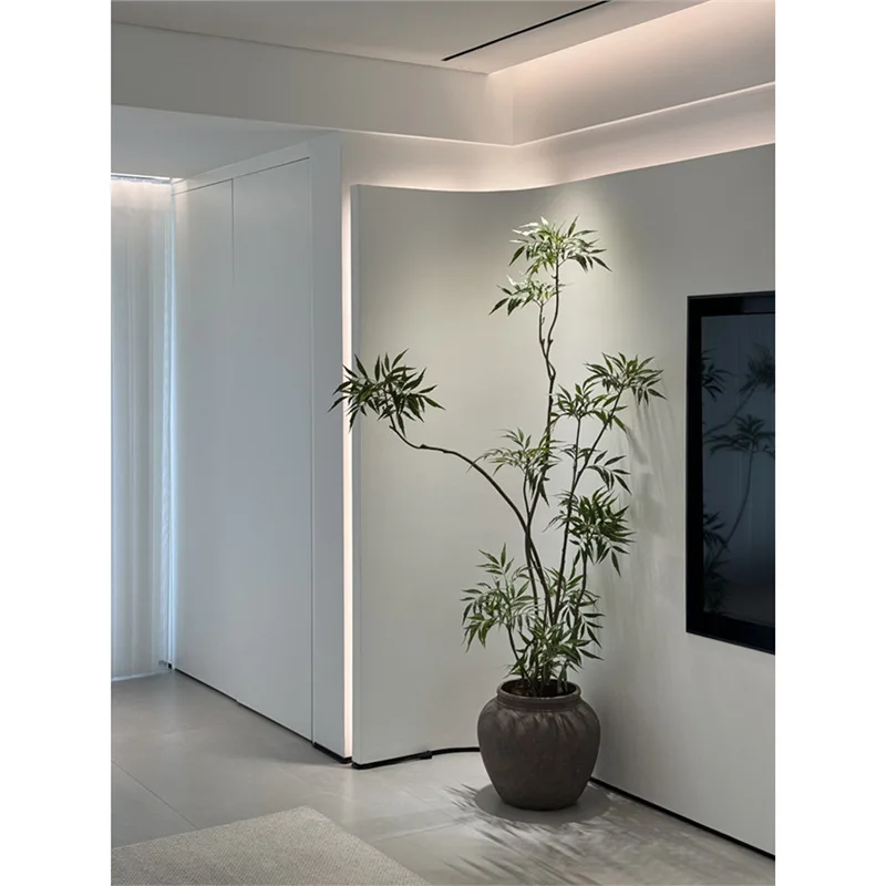 Haihong Prize Top Ten Merits Simulated Green Plants Medieval Indoor Living Room Stairs Large Floor-to-Floor Bionic Fake Potted P
