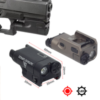 Tactical LED Compact Metal Mini Light Constant Momentary For 1911 P320 G19Scout Torch Flashlight Hunting For 20mm Picatinny Rail