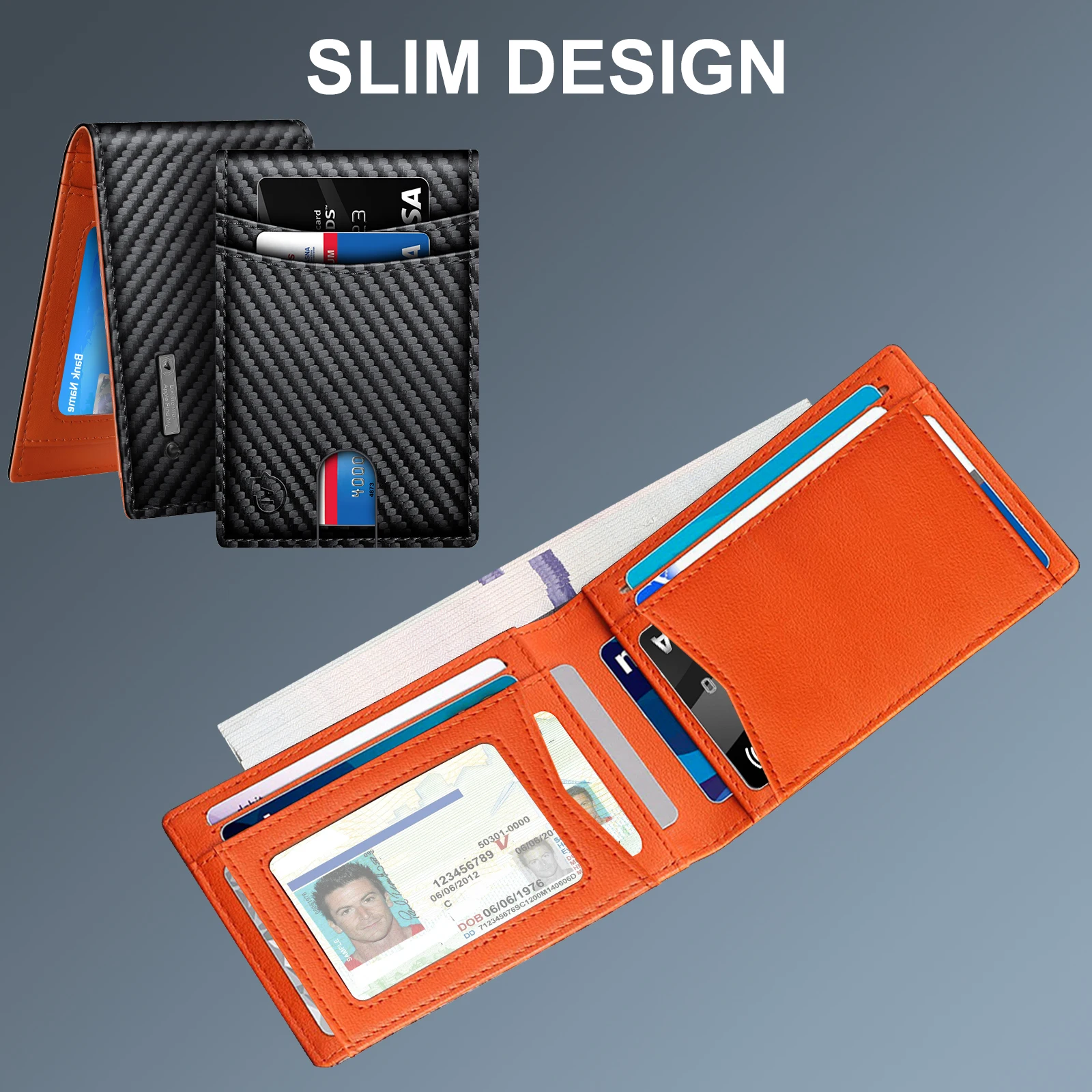Cartera Mujer Tracker Smart Women Wallet Work For Apple Find My (Ios Only) , Billeteras con gps cartera  mujer para air tag card