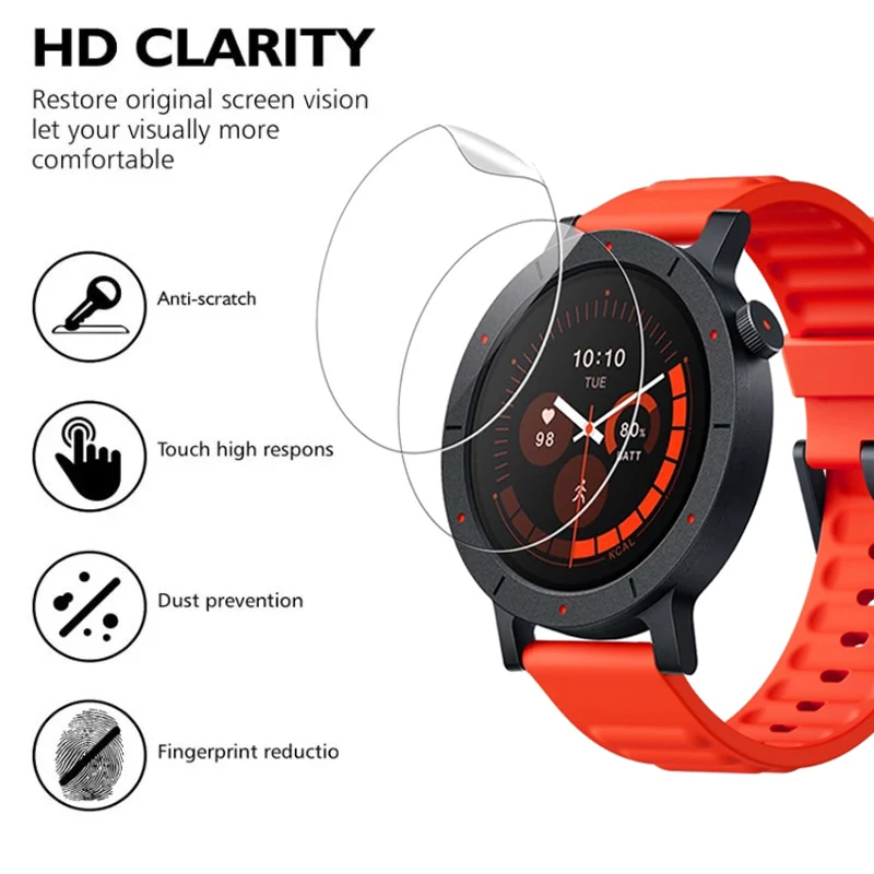Soft Hydrogel Film For CMF Watch Pro 3 2 Screen Protector HD Curved Protective Cover For CMF by Nothing Watch 3 Pro Accessories