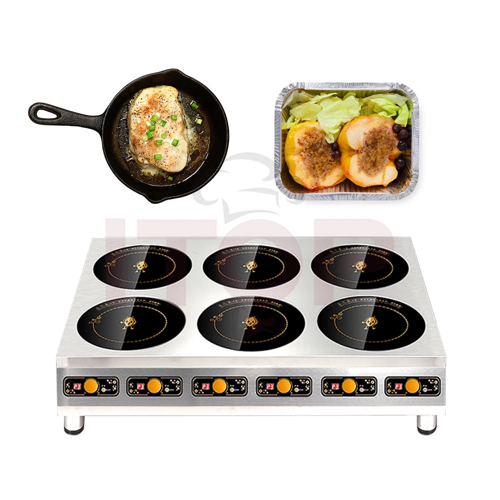 Table Top 2/4/6 Burner Electric Stove 210mm Low Price Durable Electric Cook Top Induction Heating Plate Induction Cooker