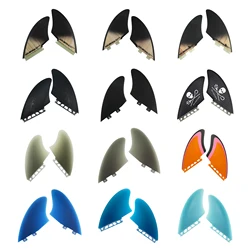 Surfboard Keel Fin Set Twin/Single Tabs Solid Fiberglass for Lightweight Durability & Top Performance- Fins for Fish Surf Boards