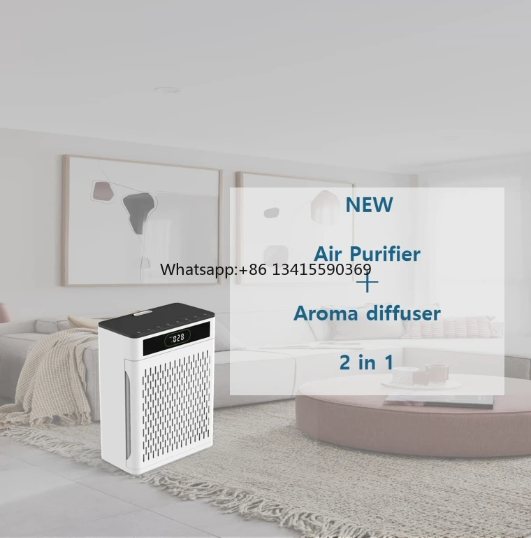

Healthy Care New House Air Filter Purifier 2 in 1 Aromatherapy Purifier Home Desk Air Purifier with HEPA 13 Filter