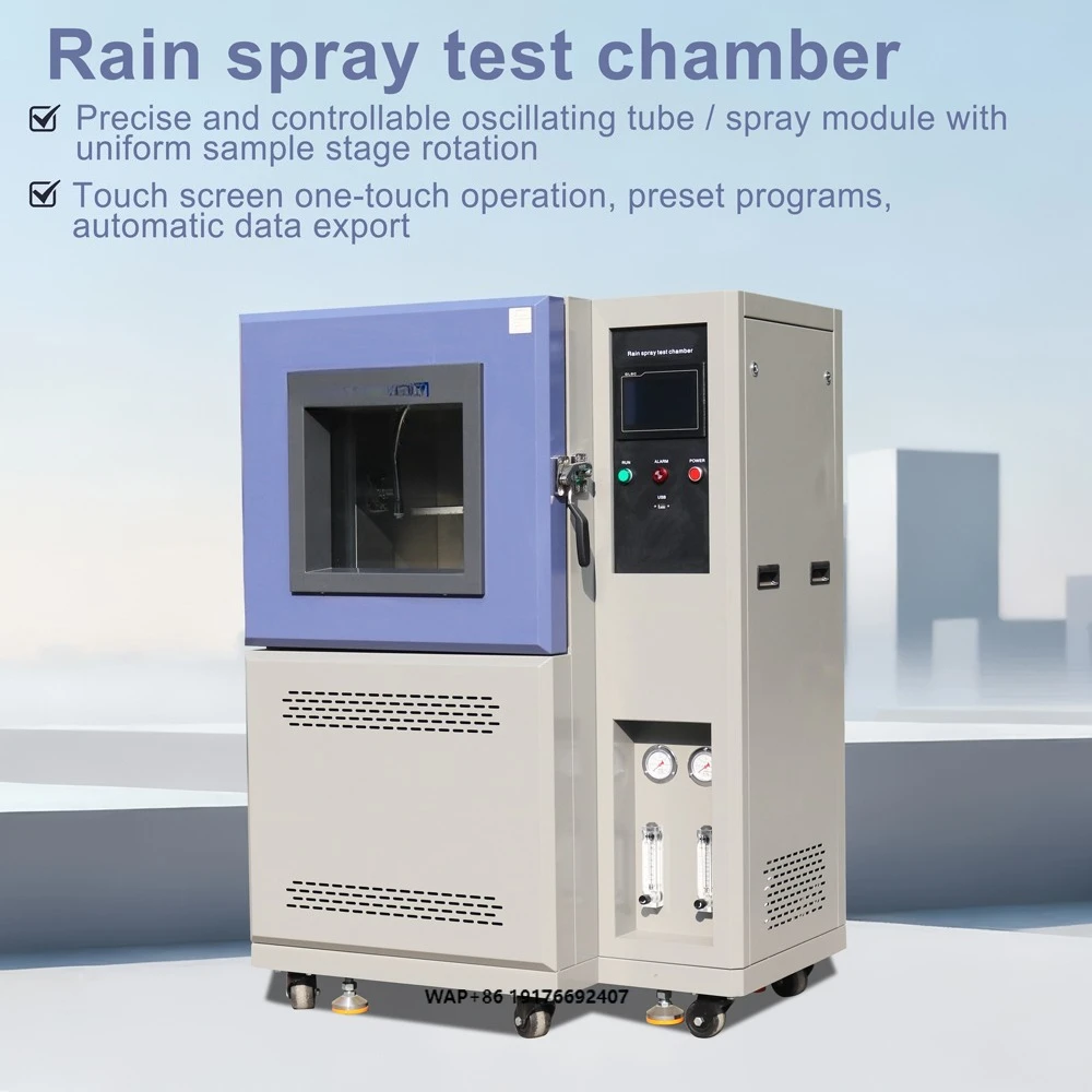 IPX3 IPX4 Rain Spray Test Chamber Environment Simulate Test Equipment IP34 Waterproof Tester With Adjustable Speed
