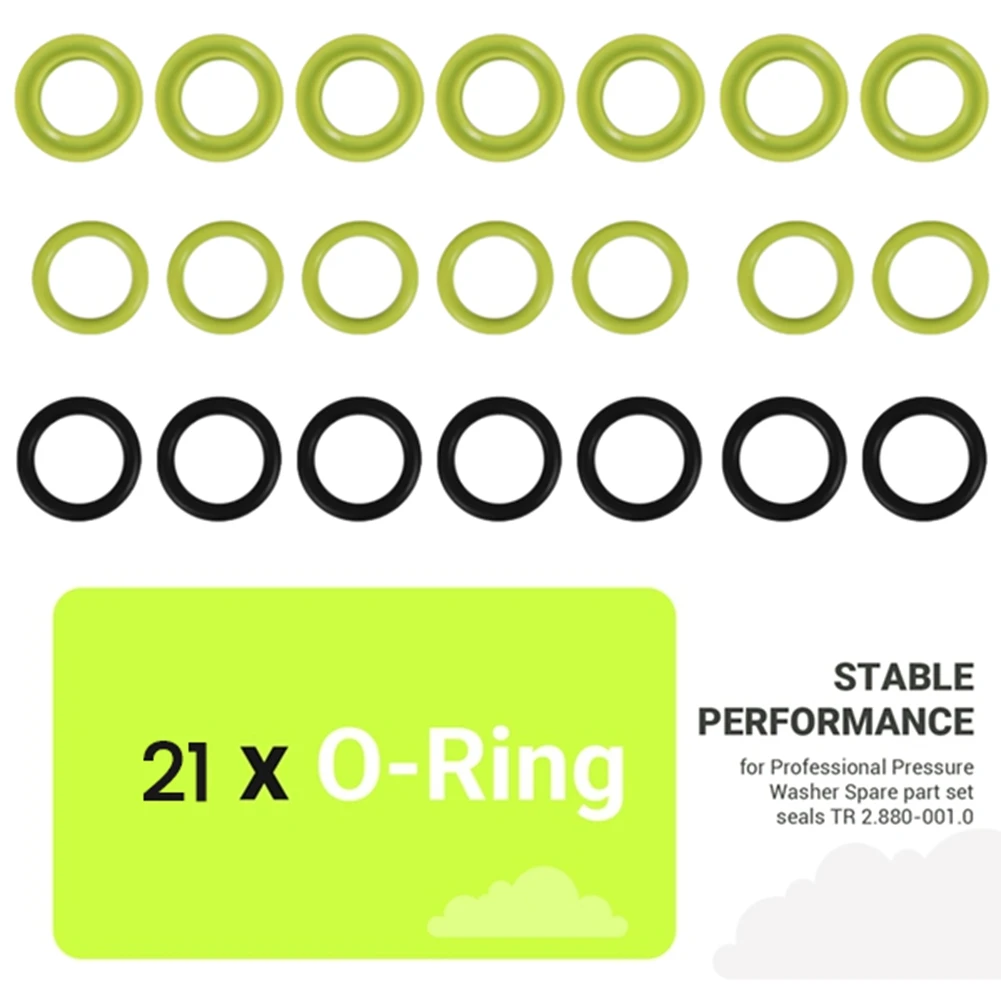قطع غيار B43C - حلقة إغلاق على شكل حرف O (21 قطعة) لغسالة الضغط العالي كارشر موديل احترافي 2.880-001.0