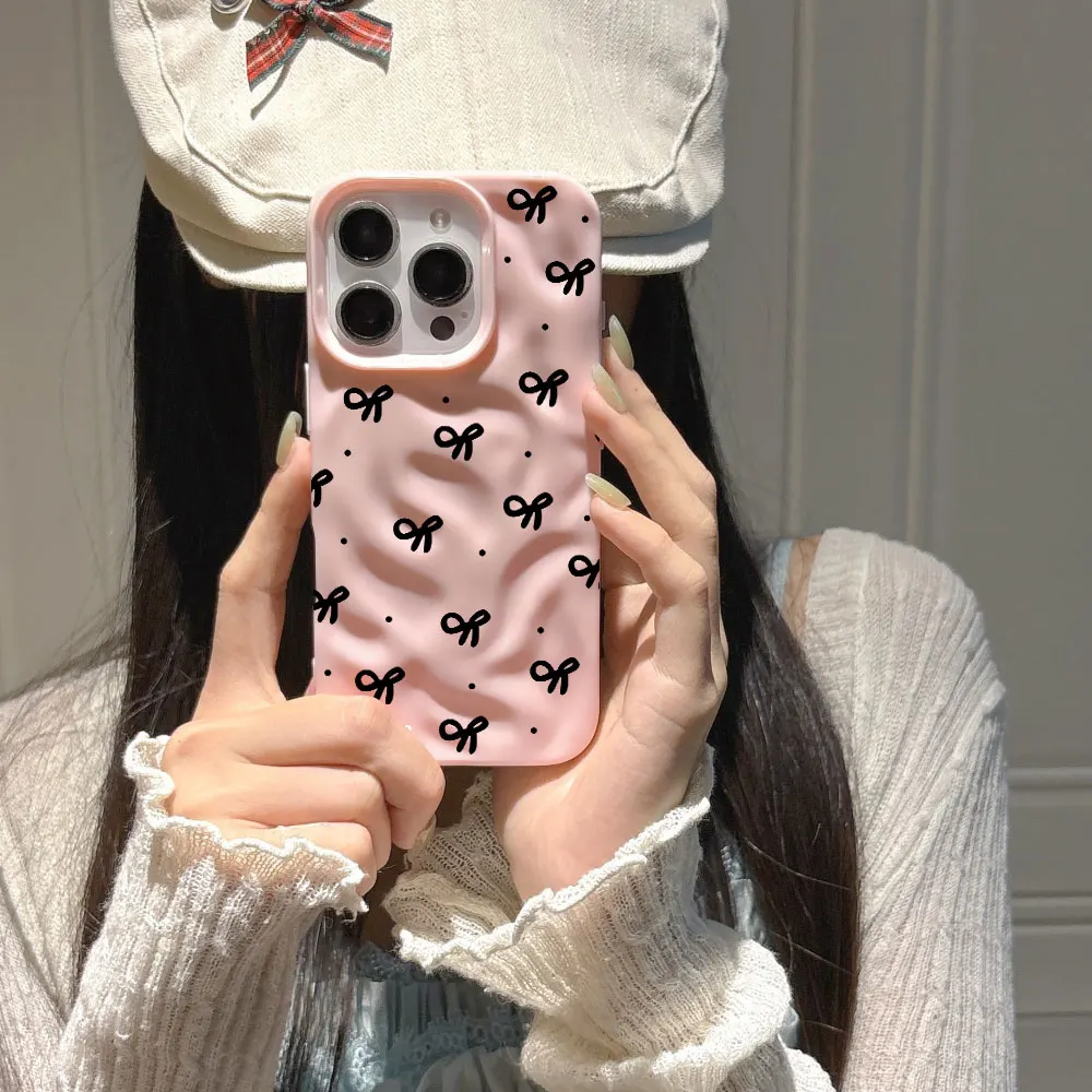 3D Wasserwellen Rotes Herz Druck Handyhülle für iPhone 17 16 15 14 13 12 11 Pro Max 17 Air 15 16 Plus Stoßfeste Weiche TPU Hülle – Detail 14
