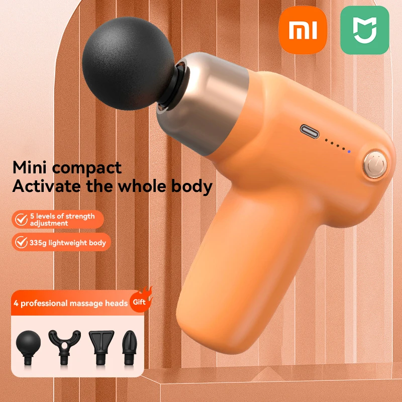 Xiaomi Mini Fascia ปืนผ่อนคลายกล้ามเนื้ออัจฉริยะ Type-c ชาร์จเงียบ Professional Home Training Massager