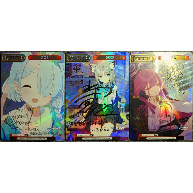 Anime Weiss Schwarz DIY ACG Laser Flash Card Kusanagi Nene Tenma Saki Tenma Toys for boys Collectible Cards Birthday Present