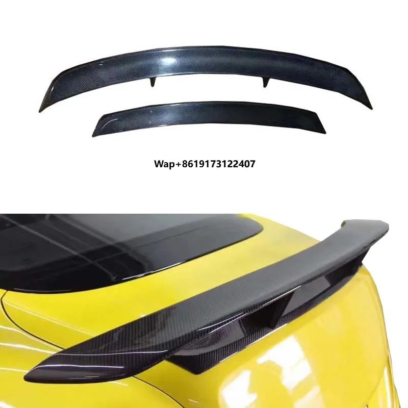 Universal Anti-Collision Double Deck Roof MSY Style Rear Spoiler with Polished Finish for Continental GT/GTC Carbon Fiber CSYP