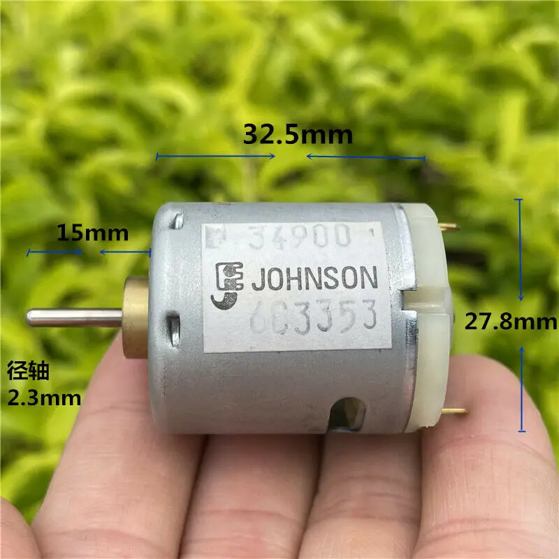 JOHNSON 34900 RS-365SA-1885 Carbon Brush Electric Motor DC12V 18V 20V 24V 25800RPM High Speed for Hair Dryer Heat Gun