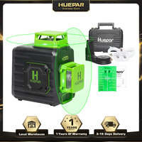 Huepar B02CG Cross Line Self-leveling Laser Level Green Beam Li-ion Battery with Type-C Charging Port & Hard Carry Case