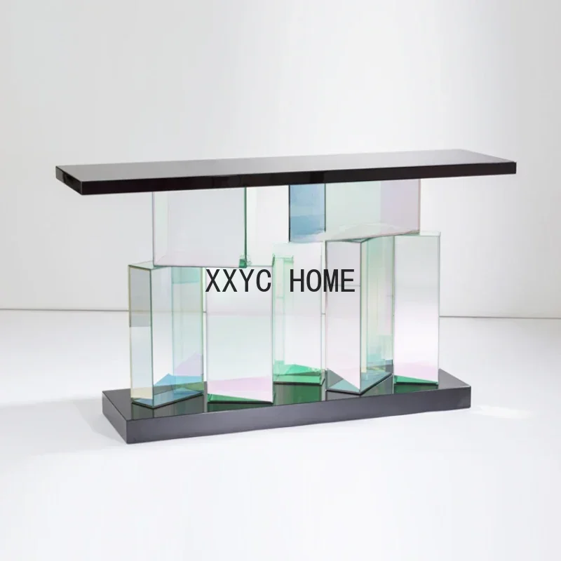 Acrylic Custom Console Tables Hotel Corridor Extremely Narrow Desk Home Console against the Wall a Long Narrow Table