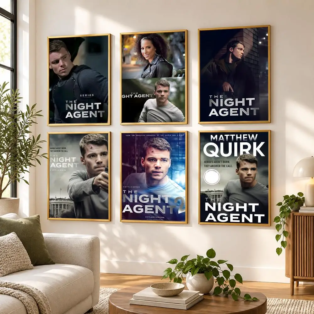 The N-Night Agent Poster HD art sticky wall waterproof home living room bedroom bar aesthetic decoration