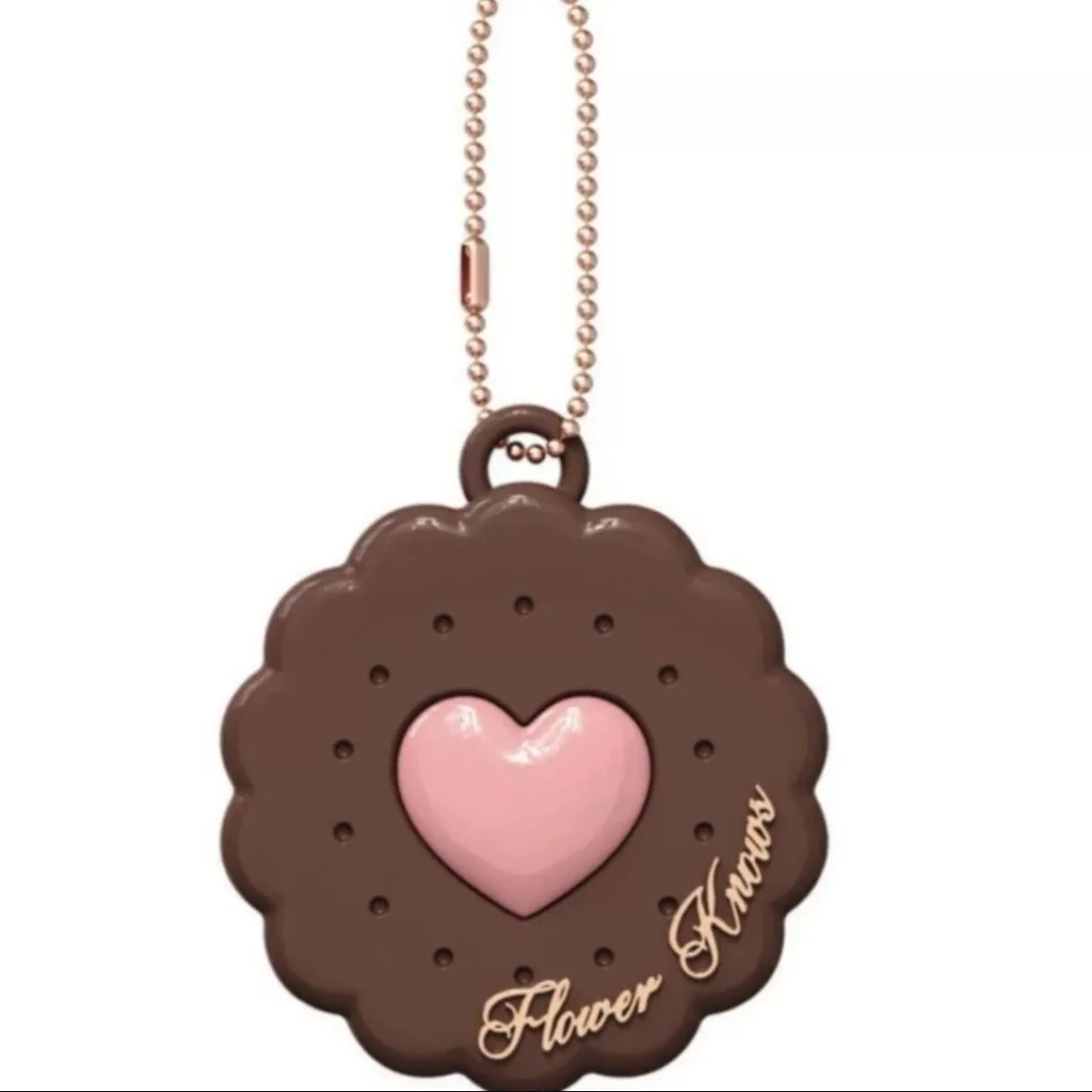 Flower Knows The Sweetie Bear MINI Monochrome Matte Blush Knitting Bear Glitter Eye Shadow Pendant Blusher Keychain Makeup