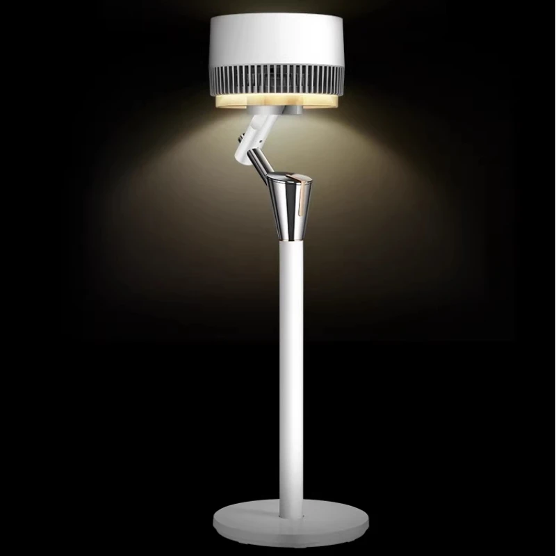 Air circulation fan soft sound vertical intelligent remote control shaking head floor ambient light electric fan