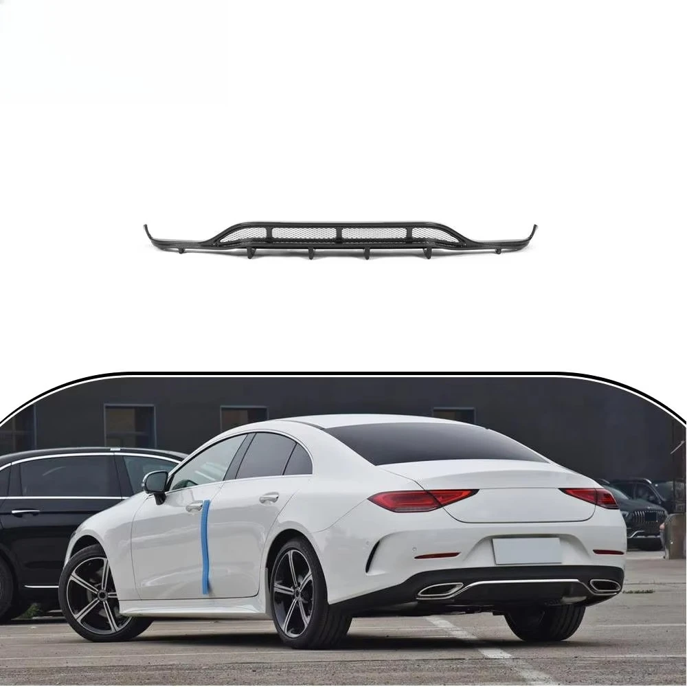 Custom made Comfort Luxury Carbon Fiber C257 Rear Bumper Diffuser Lip forMercedesBenz CLS400 CLS550 CLS63 AMG Sedan 2018-2021