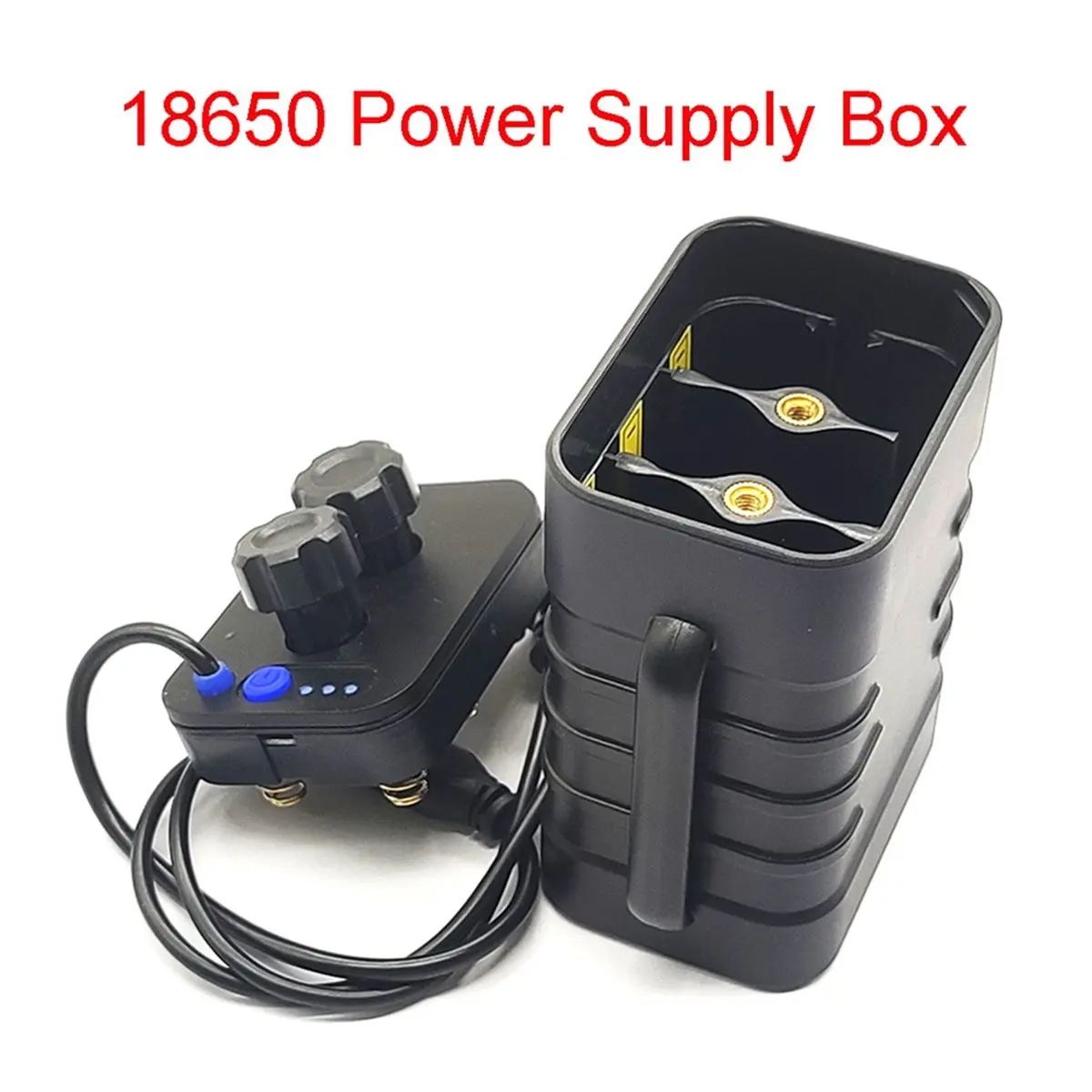1pc 18650 Lithium Battery Charger Mobile Power Box 6x18650 Battery Box USB 8.4 V 6 Slot, Waterproof Lithium Battery Box