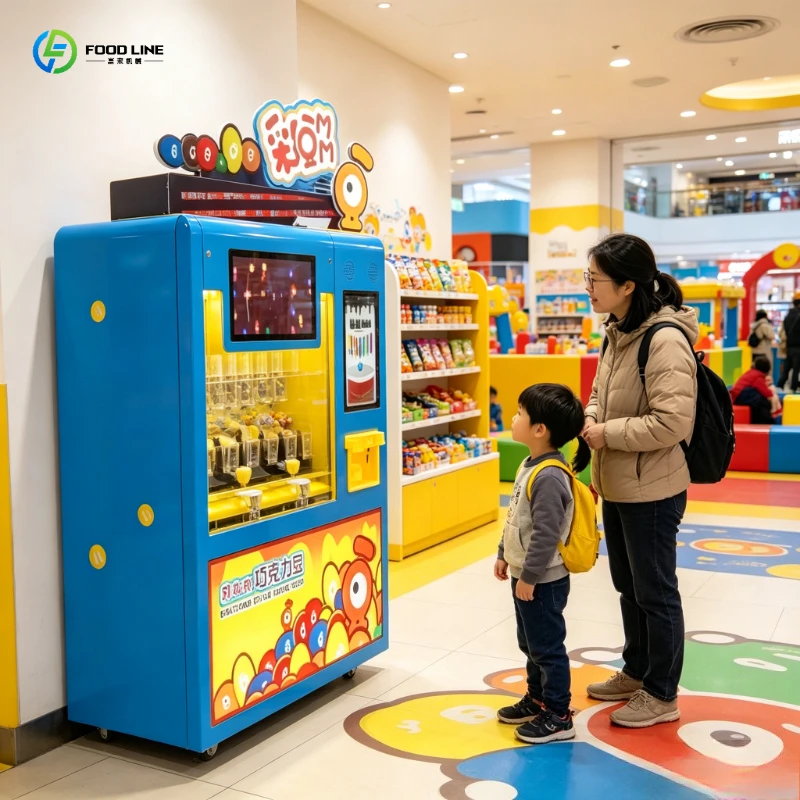 High-Capacity Vending Machine, Bean Candy Dispenser for Busy Mall, Quick-Serve Vendor