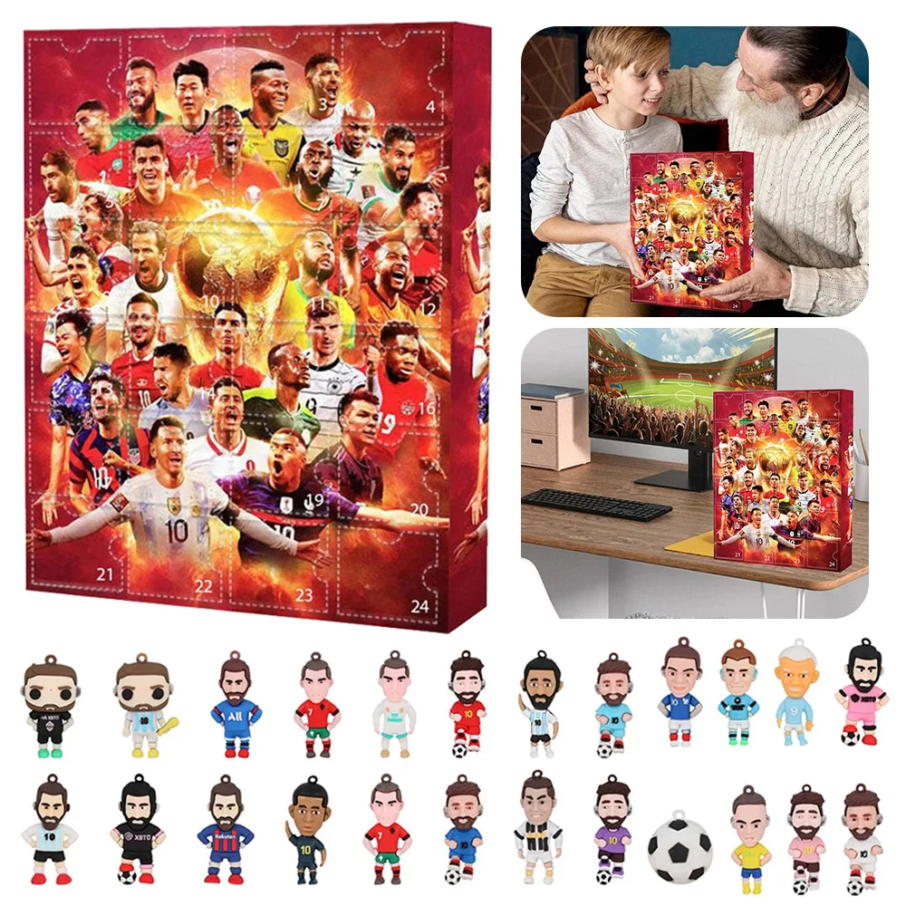 

24 Days Countdown Advent Calendar Soccer Kit Teenage Boy Building Advent Calendars Birthday Party Soccer Sports Christmas Supply