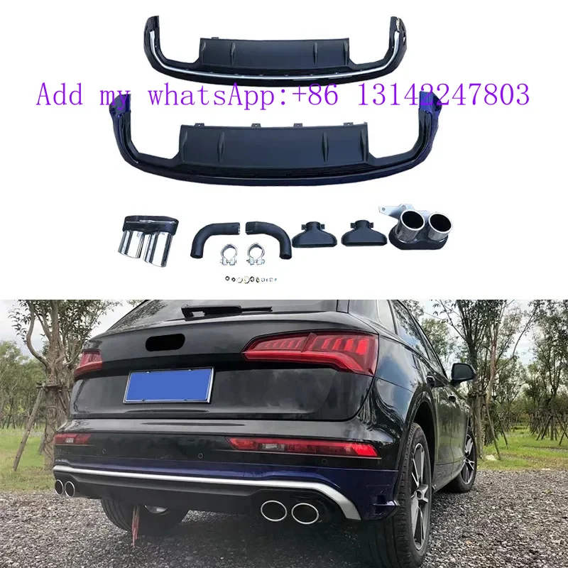 

Модифицированный задний бампер автомобиля, диффузор, спойлер, задний боковой дефлектор с хвостовой горловиной для Q5 SQ5 2019-2021