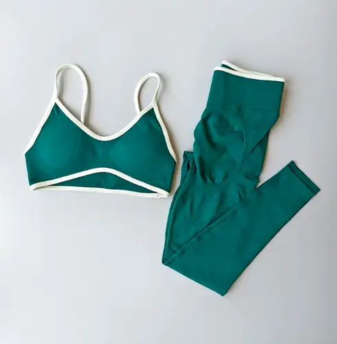 Seamless 2PCS Legging Sets Women's Strappy Sports Bras and Leggings High Waist Fitness Sculpt Leggings Running Pants Gym Suits - Image 15