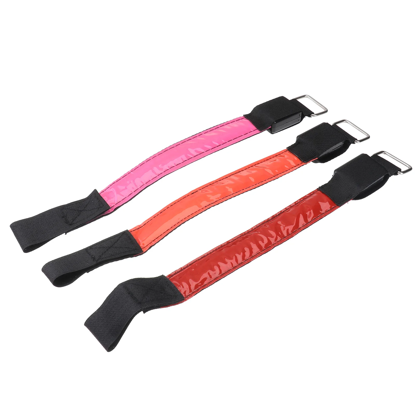

6pcs Led Glowing Armbands Luminous Arm Lights For Night Running Cycling Outdoor Sports High Visibility Lighting Straps