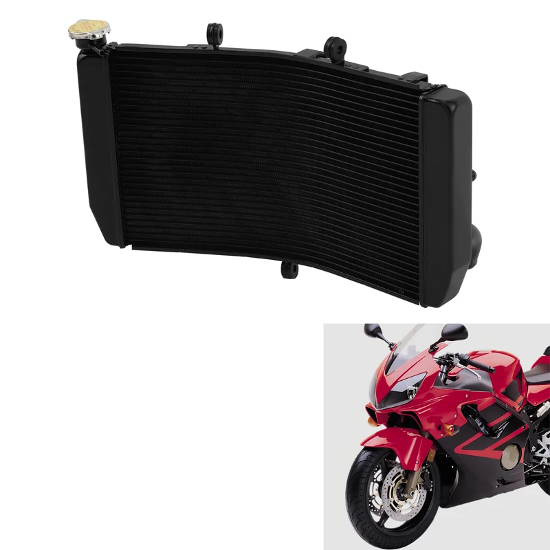 Motorcycle Aluminum Radiator Cooler Replacement For Honda CBR600 F4 1999-2000 F4I 2001-2004 02 03 view 5