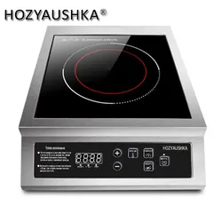 3500 watt induction cooker high power large size all stainless steel flat key household and commercial fire boiler