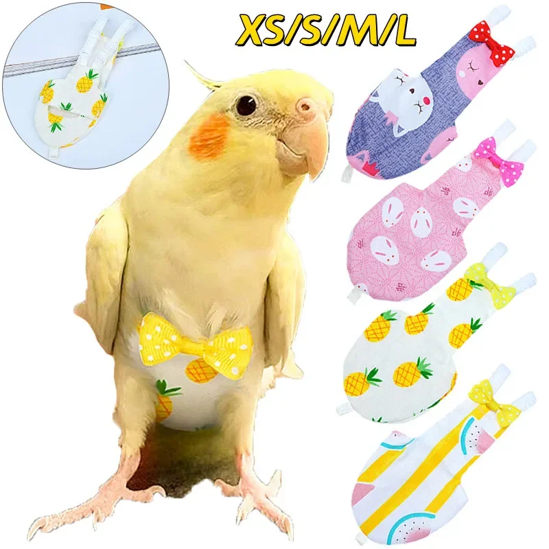 

Parrot Diaper Suit for Birds, Bird Flight Clothes, Diapers for Cockatiel, Pigeons, Small, Medium