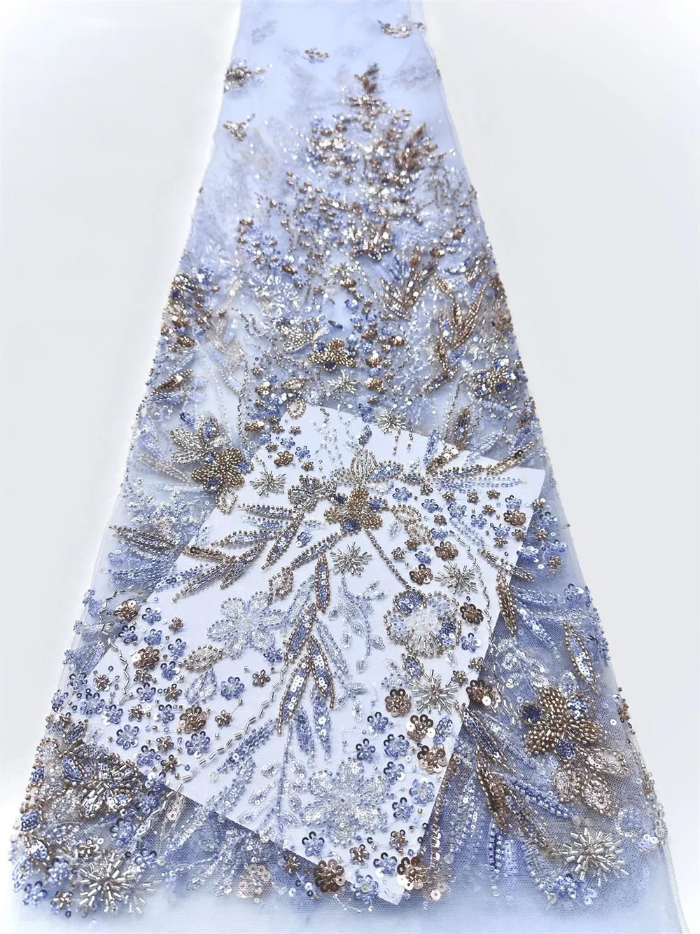 

African Stones Lace Fabric 2025 High Quality 5 Yards Nigerian French Groom Tulle Lace Material For Wedding Party Dress