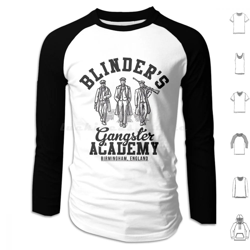 Gangster Academy Birmingham England Hoodie Cotton Long Sleeve Peaky Shelby Blinders Shelby Thomas Shelby Birmingham Cillian