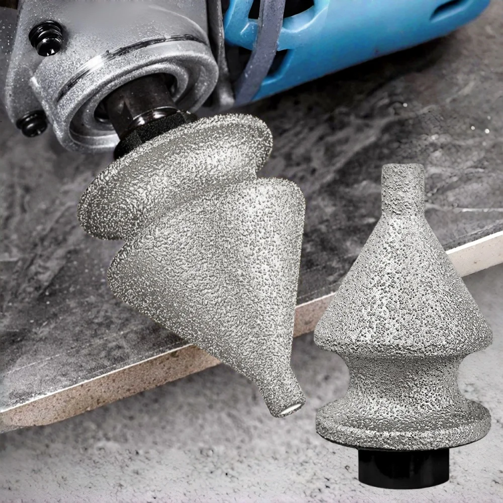  Brazing Edge Trimming Diamond Chamfering Bit Angle Grinder Ceramic Tile Marble Hole M14 Drilling Expanding Chamfering 38/50mm