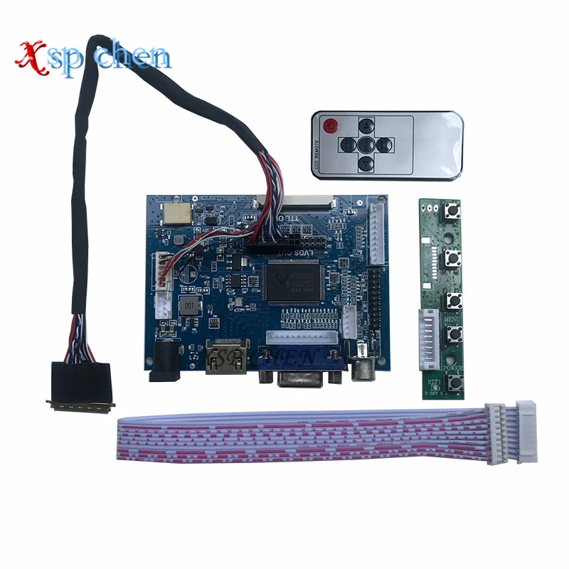 

HDMI+VGA+2AV LCD Controller board for 15inch LTN156AT17 LTN156AT02 LTN156AT24 LP156WH2 LVDS 1ch 6-bit 40 Pin lcd pane