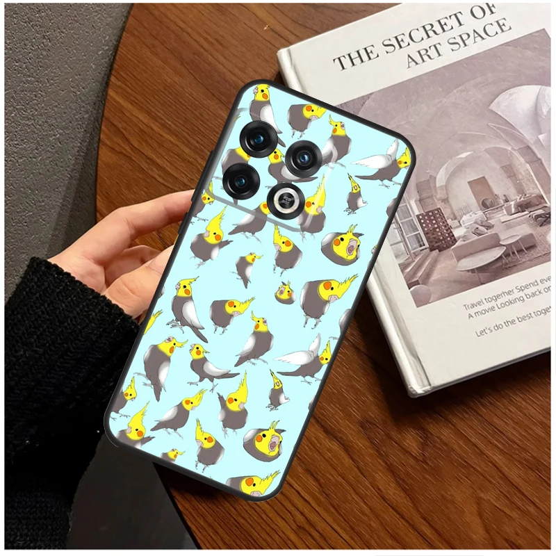 Cartoon Cockatiel Collage Case For OnePlus 8T 10T 9R 10R 12R 11 12 9 10 Pro Nord CE 2 3 Lite CE4 2T N10 N20 N30 Cover