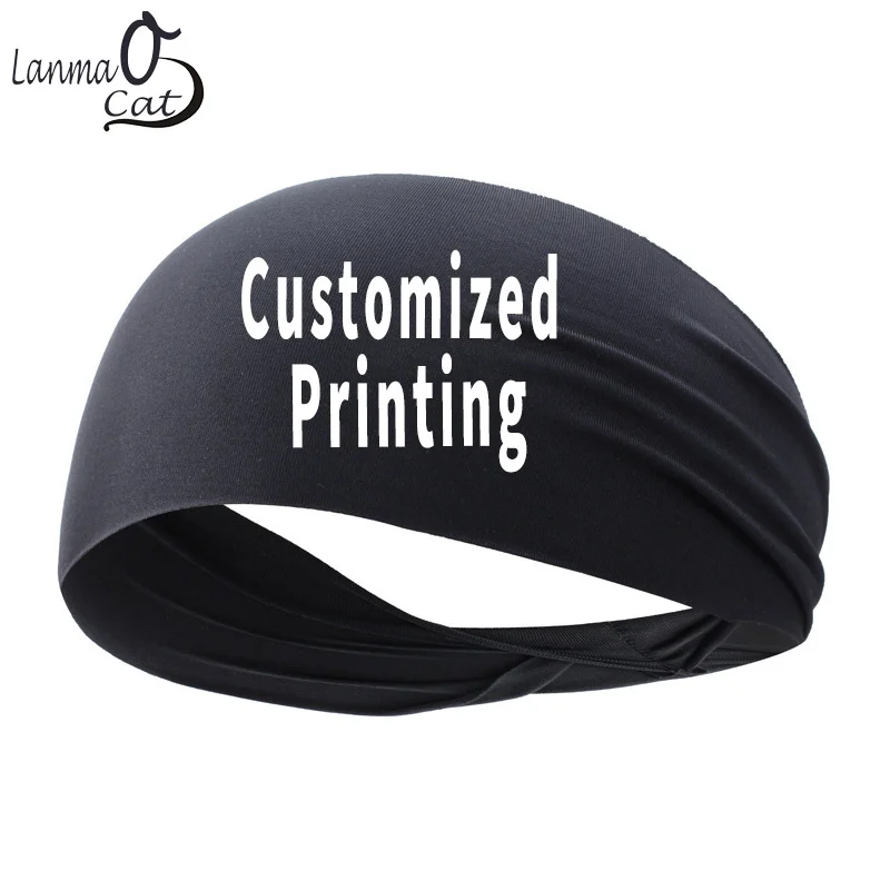 

Band Headwear Unisex Sports Headband Custom Logo Printed Sports Hair Bands Women Headband Bandanas