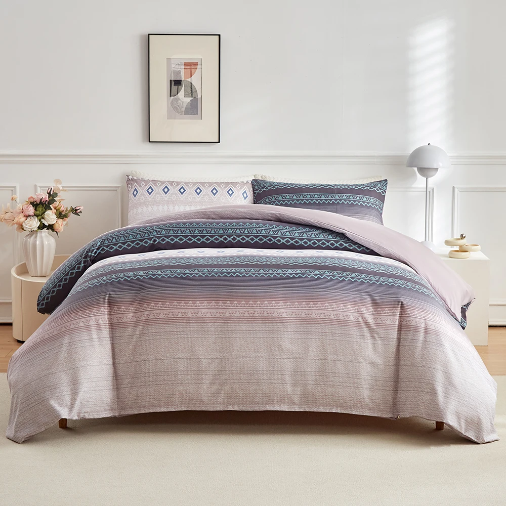 

Three-piece quilt set, king size, all-season, multiple colors