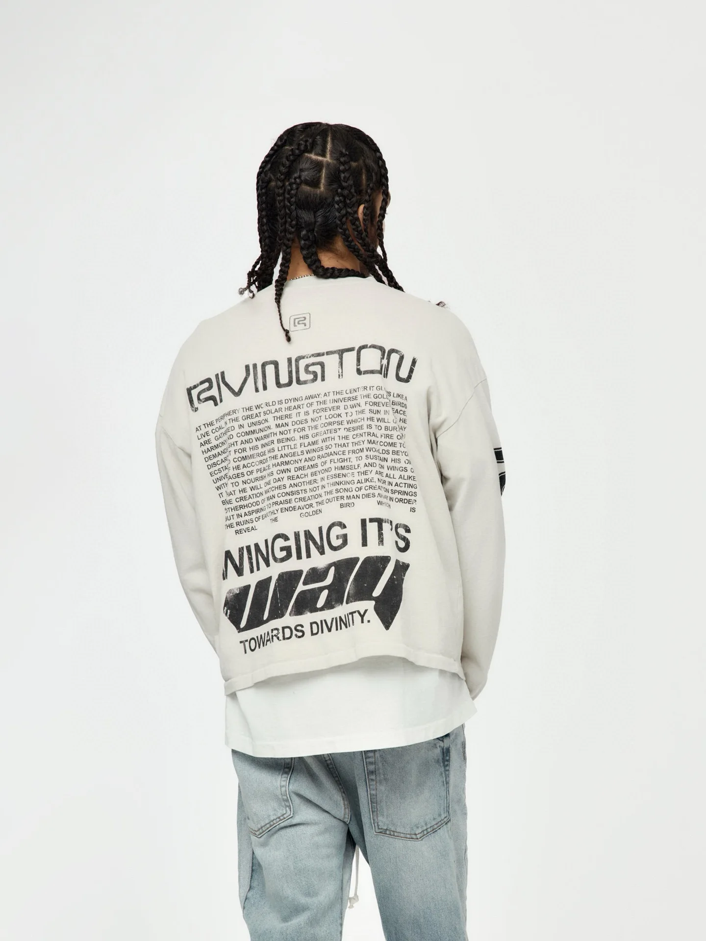 Unisex Long Sleeve T-Shirt RRR123 Divinity Paper Garden Breathable Cotton Crew Neck Sweatshirt for Men And Women