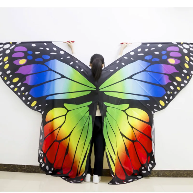 Belly Dance Butterfly Wings Kids Women Adult Belly Dance Butterfly Wings Performance Costume Props Isis Butterfly Colorful Wing