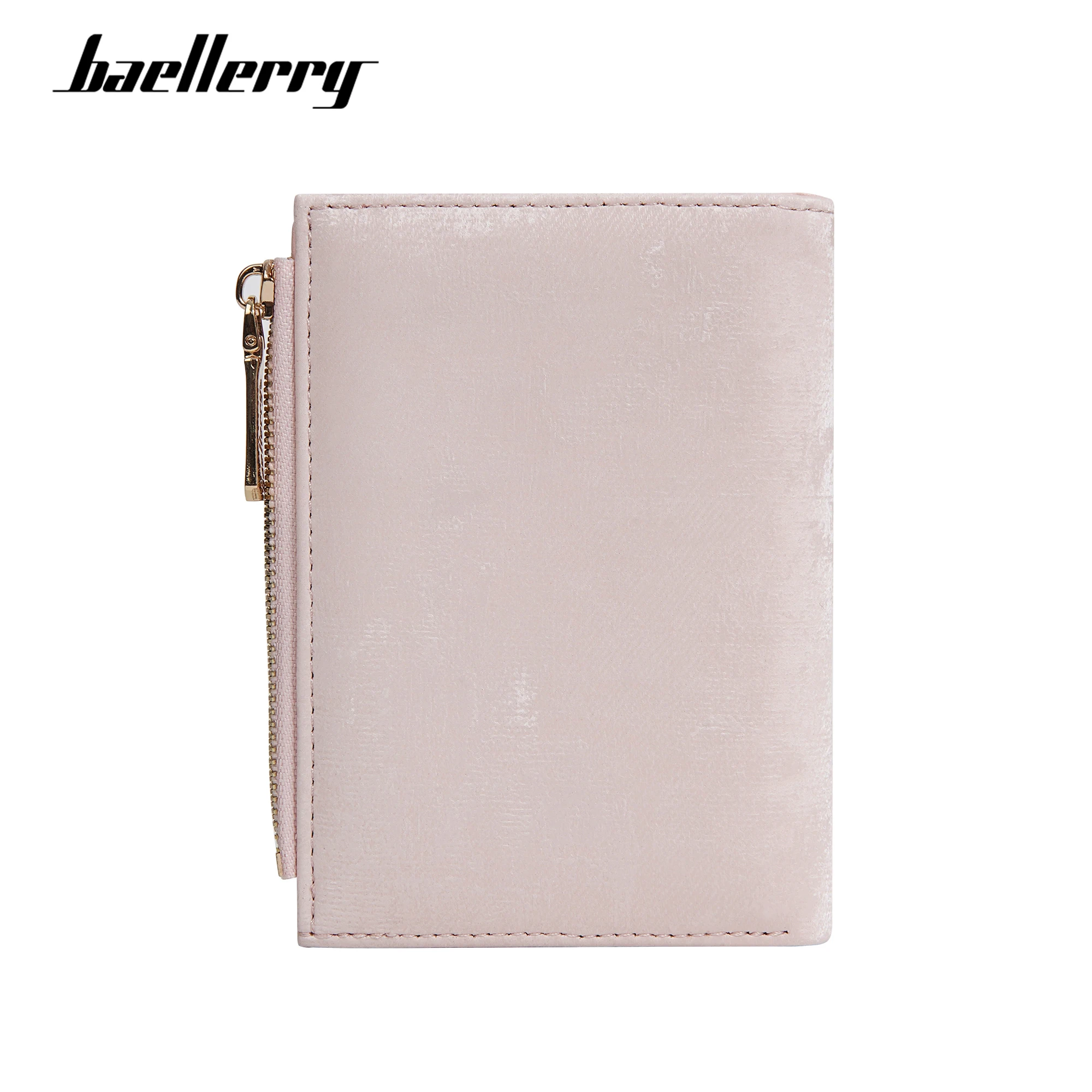 Baellerry Ladies' Short Wallet Card Holder Zipper Bag Coin Purse Button Large Capacity Wallets for Women Gift