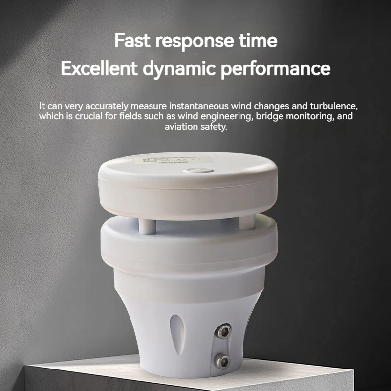 Industrial Ultrasonic Anemometer Wind Speed Direction Meter RS485 Modbus IP65 Weather Sensor