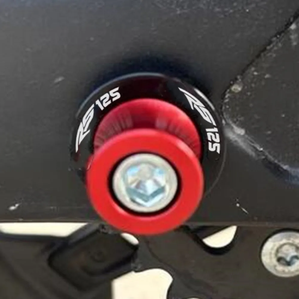 

New Logo Motorcycle FOR Aprilia RS125 RS 125 R S125 1996-2025 2024 2023 2022 2021 Swingarm Spools CNC 6mm Slider Stand Screws