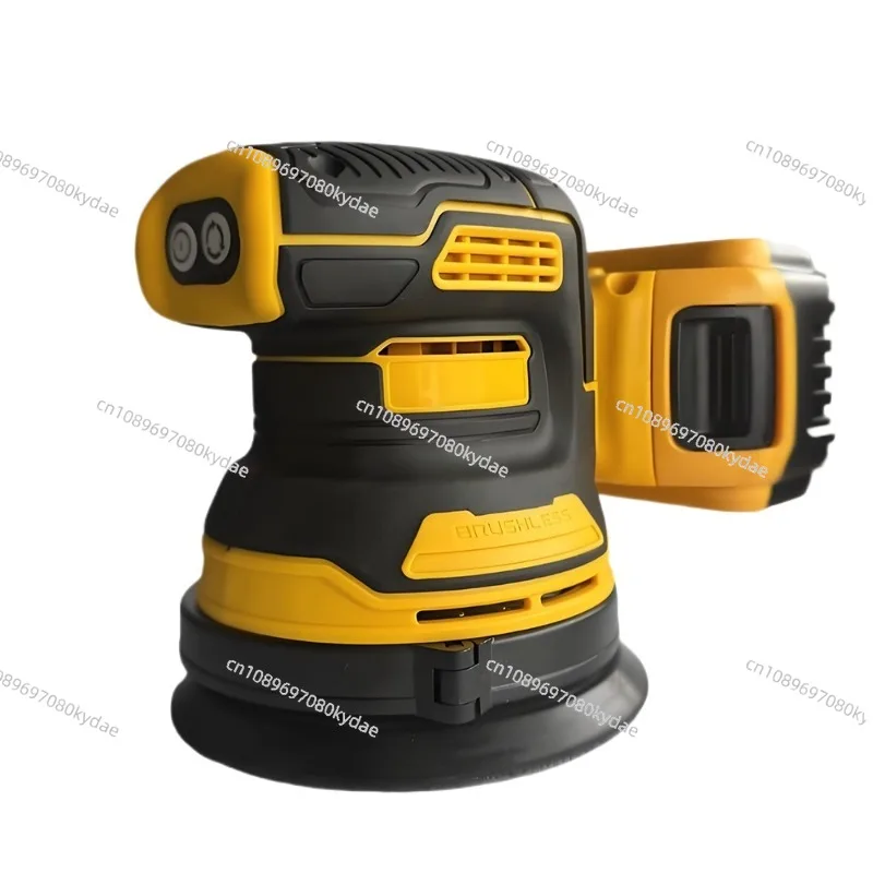 Electric Sander Mini Handheld Belt Sander High-Power Rechargeable Polisher 21V Brushless Cordless Circular Sander (No Battery)