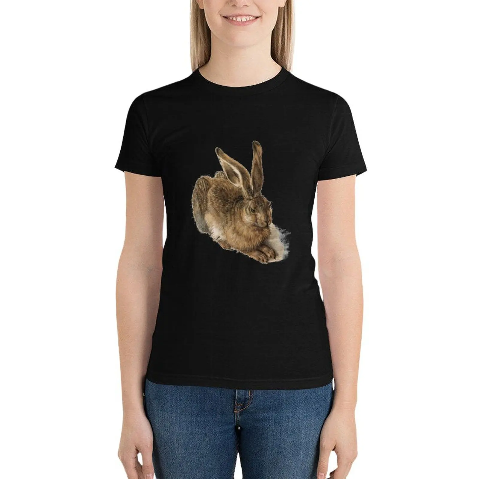 Young Hare by Albrecht Durer T-Shirt graphics anime clothes Womens clothing