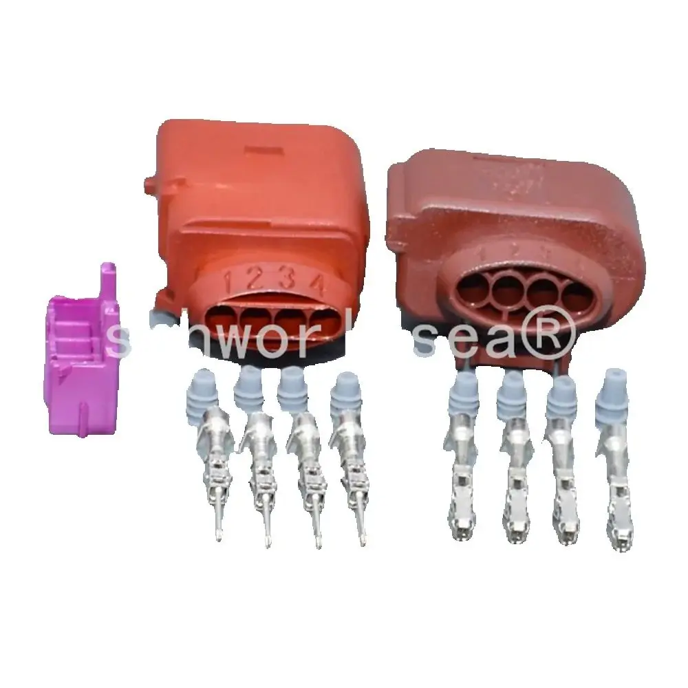 Shhworldsea 4pin ذكر أنثى 8K0 973 704A سيارة ضغط الأكسجين الاستشعار موصل قابس 8K0973704A أنثى المقبس لشركة فولكس فاجن أودي