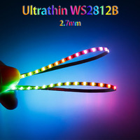 Ultra Narrow 2.7mm WS2812B 160Leds/m LED Strip WS2812 2020 individually addressable Samrt RGBIC Light Tape DC5V/12V